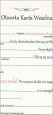 Karta Weselna